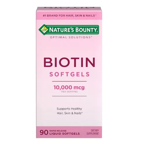 Nature's Bounty Biotin 10000mcg Supplement